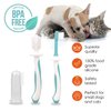 Cherish Pet Care Dog Tooth Brushing Kit (3pcs) - Dog Finger Toothbrush, Double-Sided Toothbrush, Small Dog Toothbrush, Dog Teeth Cleaning, Puppy Tooth Brushing Kit, Small Dog Tooth Brushing Kit