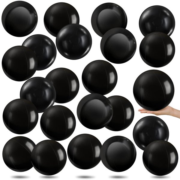 Yinder 24 Pieces Inflatable Beach Ball 6 Inches Mini Beach Balls for New Year Party DIY Ball for Swimming Pool Birthday Party Supplies