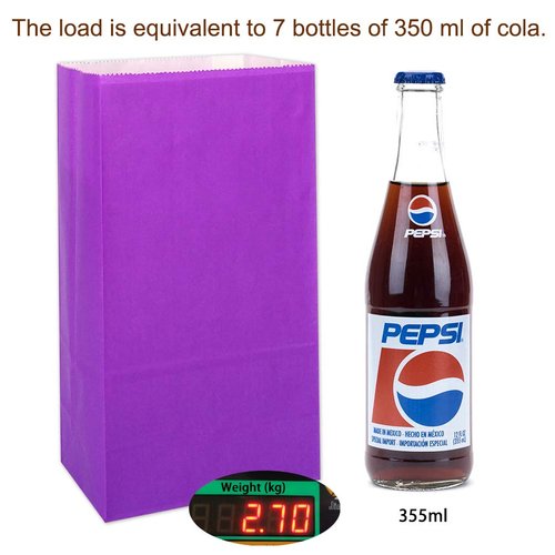 KEYYOOMY Small Paper Bags 24 CT Purple Printed Party Favor Bags for Wedding Shower Kid&#39;s Birthday...