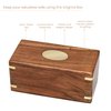 Bits and Pieces - Secret Enigma Puzzle Box - Camouflage Your Cash Money Holder - Brain Teaser - Wooden Secret Compartment Brain Game