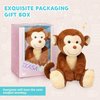 IKASA Monkey Stuffed Animals Plush Toys,12.5" Cute Plushie Soft Cuddly Plushy Fluffy Toy,Gifts for Family Kids Children Girls Boys