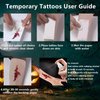 70+PCS 10 Sheets Fake Scars Temporary Tattoos, Horror Realistic Scary Blood Zombie Face Stickers, Halloween Simulation Wounds Stitches Body Makeup, Chucky Cosume Prank Cosplay Kids Men Women Adults B