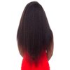 Yaki Hair Clip in Natural Hair Extensions for Black Women Virgin Remy Hair Kinky Straight 12 Inch Dark Brown #2 10"-24" 7 Pcs Double Weft (80g 12'', Brown)