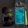 YuanDian Light Up Kids Water Bottle with 3D Dinosaur Tyrannosaurus Rex Design- 14 OZ Tritan BPA Free - Cool Drinking Cups Gift for School Kids Boy Girl Child Christmas Holiday