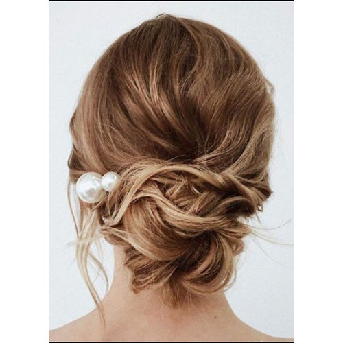 Kercisbeauty 10PCS Pearl Hair Pins for Women Wedding Bridal Jewelry Boho Vintage Hair Piece