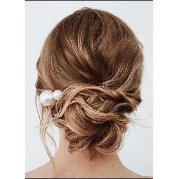 Kercisbeauty 10PCS Pearl Hair Pins for Women Wedding Bridal Jewelry Boho Vintage Hair Piece