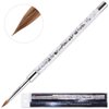 PANA 3D Kolinsky Nail Art Brush - Silver Glitter Handle, Size 5 - Acrylic Nail Art Sculpture Brush for Manicures Pedicure Salon Professional or Beginner