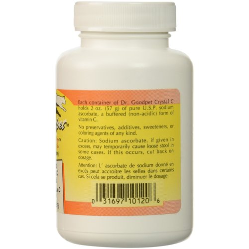 Dr. Goodpet Crystal C - Highest Purity Buffered Vitamin C Powder - Supports Immune System & Overall Health!