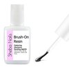 SHEBA NAILS Brush On Nail Resin 1/2 oz (15 ml) - Clear Professional Nail Adhesive for Wraps and Nail Strengthening Nail Glue Strong Bond