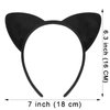 COCIDE Cat Ears Headbands Plastic Taylor Party Decorations Kitty Headbands for Girls Gabby Party Favors Birthday Supplies for Women Halloween Hair Accessories Hair Hoops Costume Black