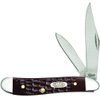 Case WR XX Pocket Knife Brown Synthetic Jigged Peanut Item #046 - (6220 SS) - Length Closed: 2 7/8 Inches
