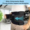 TESETON Back Support Belt for Women and Men, Lower Back Brace, Back Stretcher for Lower Back Pain Relief, Scoliosis, Sciatica,Herniated Disc,Protect Belt,training belt for Workout 03 Black XXL