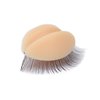 Pretty memory Lash Mannequin Head with Eyelids, Silicone, Makeup Practice and Lash Extension Training (Skin Color)