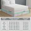 Bed Maker’s Never Lift Your Mattress Microfiber Wrap-Around Bed Skirt, Gathered Ruffled Style, Classic 14 Inch Drop Length, King, White