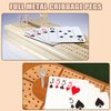 9pcs Cribbage Board Pegs, Metal Cribbage Pegs Funny Finger Pegs Gesture Cribbage Pegs Cribbage Board Game Accessories for Friends and Family (3 Colors)
