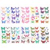 20 Sheets/198pcs Butterfly Temporary Tattoos, Butterfly Face Stickers Waterproof Body Art Fairy Butterfly Tattoos for Women Girls Eyes Face Makeup Decoration Party Favors