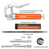 ValueMax Mini Grease Gun Kit (3500 PSI) with 3 OZ Grease, 12'' Flexible Hose, 5'' & 3” Extension Tubes, Pistol Grip, Reinforced Construction, Fit for Automotive, Marine, Industrial