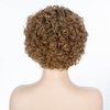 QUEEN VIRGIN REMY QVR Pixie Cut Wig 13x1 Short Curly Lace Front Wigs Human Hair HD Lace Pixie Human Hair Wigs for Black Women Glueless Wigs Ombre Honey Blonde T1B/27 Color