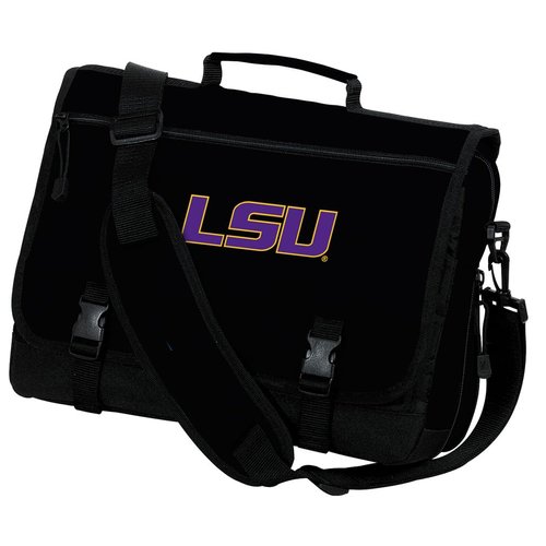 LSU Laptop Bag LSU Tigers Computer Bag or Messenger Bag