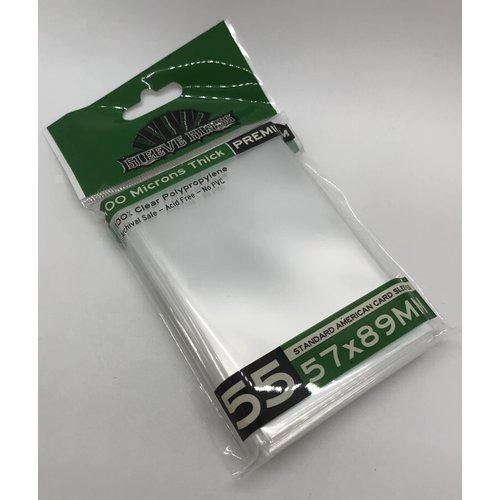 Standard American Card Sleeves (57x89mm) -55 Pack, 100 Microns by Sleeve Kings