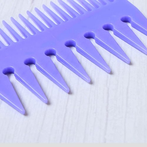 Guojiang Retro Women Men Oil For Head Styling Hairbrush Double-Sided Wide Tooth Hair Comb Pick Fish Bone Shaped Fork Salon Hairdressing Tool Hair Combs For Women Accessories Fine Hair, Blue