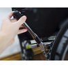 New Solutions WL306P Chrome Wheel Lock 6" Extension Pair - 1 Pair For CHROME OR PAINTED Standard Wheelchairs- WILL NOT FIT ALUMINUM LIGHT WEIGHT WHEELCHAIRS. CHECK MEASUREMENTS IN PHOTOS
