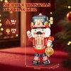 NUTCRACKER Christmas Building Blocks Set for Adult, Interactive Capsule Game Party Toy Building Set, Christmas Building Gifts for Boy Girl, Xmas Figures Display Building Model（721 Pieces）