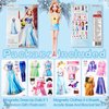 PainZieteg Magnetic Dress Up Dolls, Magnetic Princess Dress Up Paper Dolls, Magnetic Dress Up Dolls for Girls Ages 4-7 Learning Created Imagine Set Birthday Gift (Amy)