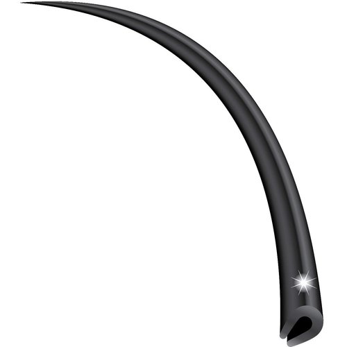 Cowles - Superior 18ft Black U-Channel Edge Guard Trim, Rubber Bumper Protector Accessory, Door Guard for Cars, Trucks, SUVs, ATVs, Boats