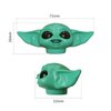 BonneChance 2022 New Baby Y-oda Toothpaste Topper G-rogu Cap The Mandalorian Dispenser for Kids, Star Wars Fans Gift Box