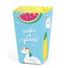 Big Dot of Happiness Make a Splash - Pool Party - Summer Swimming Party or Birthday Party Favor Popcorn Treat Boxes - Set of 12