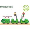 Toy Train Set for Wooden Tracks, Battery Operated Train for Toddlers, Motorized Train with Dinosaur Train for Kids, Electric Train Toy Compatible with Thomas & Friends, Brio