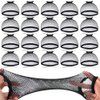 Wig Caps LALASAM 6pcs Breathable Black Mesh Net Wig Caps Weaving Hair Net for Wig Close End Fishnet Wig Cap