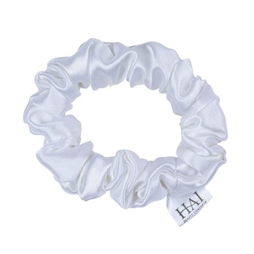 LIL&#39; SILKY by HAI - Premium Scrunchie Elastic Hair Tie (White)