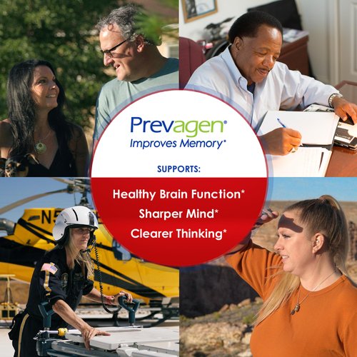 Prevagen Improves Memory - Extra Strength 20mg, 30 Capsules, with Apoaequorin & Vitamin D 7-Day Pill Minder | Brain Supplement for Better Brain Health, Supports Healthy Brain Function