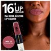 Dermacol NEW 16-Hour Lip Colour, Highly Pigmented Glossy Lip Stain, Two-Phase Lip Plumper Gloss, Kissproof Lip Makeup Products with Matte and Glitter Finish, n.12, Trouble free