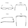 EYE ZOOM Metal Super Light Mini Reading Glasses with Compact Case, Gunmetal, 1.75