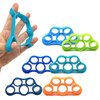 Hovico Finger Strengthener Grip Resistance Bands Grip Strength Trainer Finger Grip Strengthener Strength Trainer Gripper set for Arthritis Carpal Tunnel Exercise Guitar and Rock Climbing
