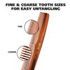 Wahl Beard, Mustache, & Hair Styling Comb for Men's Grooming - Handcrafted & Hand Cut with Cellulose Acetate - Smooth, Rounded Tapered Teeth - Model 3328