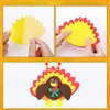 MTLEE 12 Sets Thanksgiving Turkey Craft Kits, Foam Turkey Necklace Craft Kit, DIY Turkey Necklace Thanksgiving Crafts for Kids Halloween Thanksgiving Party Favors Holiday Activities, 4 Styles
