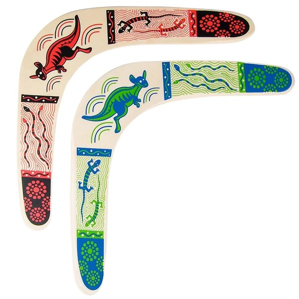 Rhode Island Novelty Wooden Boomerang Colors May Vary