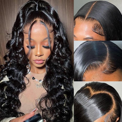 Cikana 26 Inch Lace Front Wigs Human Hair Body Wave HD Lace Frontal Wig 180% Density Glueless Human Hair Wigs for Black Women 13x4 Lace Front Wigs Human Hair Pre Plucked Body Wave Wig Human Hair