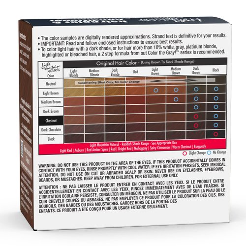 Light Mountain Natural Hair Color And Conditioner - Chestnut - 4 Fl Oz With Pack of Hair Clips