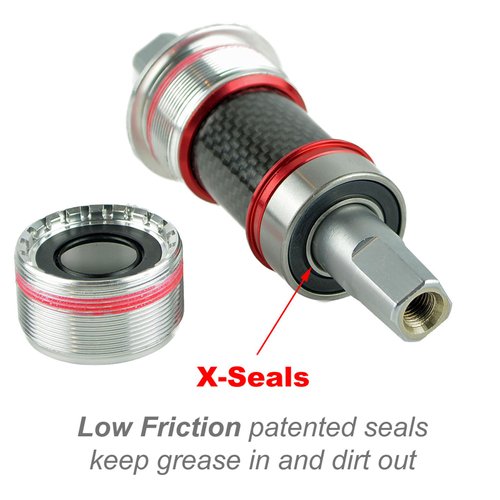 OMNI Racer Worlds Lightest JIS Square Taper Bottom Bracket- English (68x113.5mm)