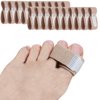 Yimanduo 20 Pieces Broken Toe Wraps, Cushioned Bandages, Hammer Toe Separator Splints, Toe Straight, Hammer Toe Wrap, Cushioned Corrector, for Broken Toe, Hammer Toe- L Size