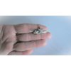 Generic Two small tiny silver star crystal alligator hair clips fine hair