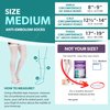 BraceAbility Anti Embolism Compression Stockings - Thigh High Medical TED Hose 15-20 mmHg with Top Toe Inspection Hole for Men, Women, Post Surgery Recovery, Varicose Veins, DVT Prevention (M)