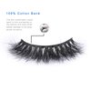 Miss Kiss 1 Pair Lashes 3D Mink Lash Natural Look Eye Lashes Soft Fluffy False Lash Cat Eye Fake Eyelashes Wispy Handmade Eyelash Strips Pack Can be Reusable 12MM