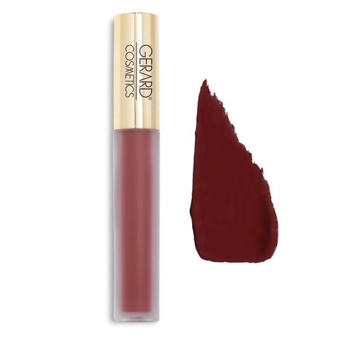 Gerard Cosmetics HydraMatte Liquid Lipstick Ruby Slipper | Deep Red Lipstick with Glitter | Matte Finish | Long Lasting and Non-Drying | Super Pigmented Fully Opaque Lip Color
