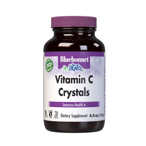 Bluebonnet Nutrition Vitamin C Crystals, for Immune Health, for Antioxidant Protection, Soy Free, Gluten Free, Non-GMO, Kosher, Dairy Free, Vegan, Powder, 4.4 oz (125 g)